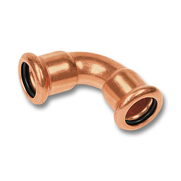 Отвод Sanha 6000 90° DN22-22 пресс-пресс медь двухраструбный