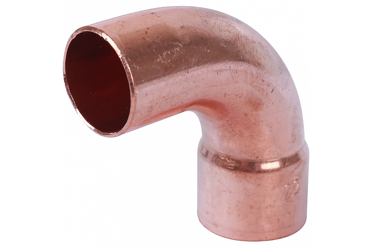 Отвод 90° Sanha SA 5001A DN35-35 пайка-труба медь