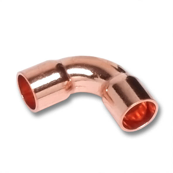 Отвод 90° Sanha 5002A DN18-18 пайка-пайка медь двухраструбный