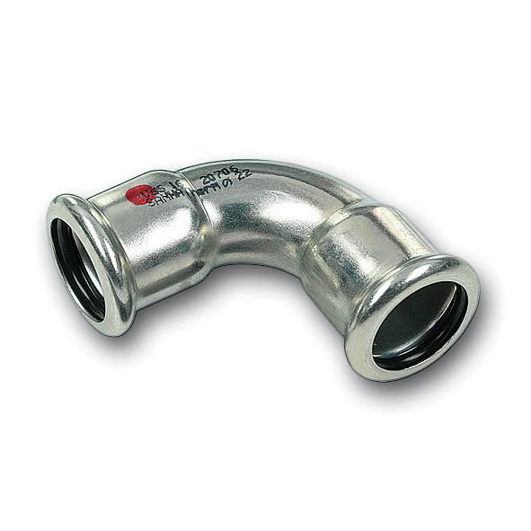 Отвод 90° Sanha Therm 24002A DN18-18 пресс-пресс сталь цинк