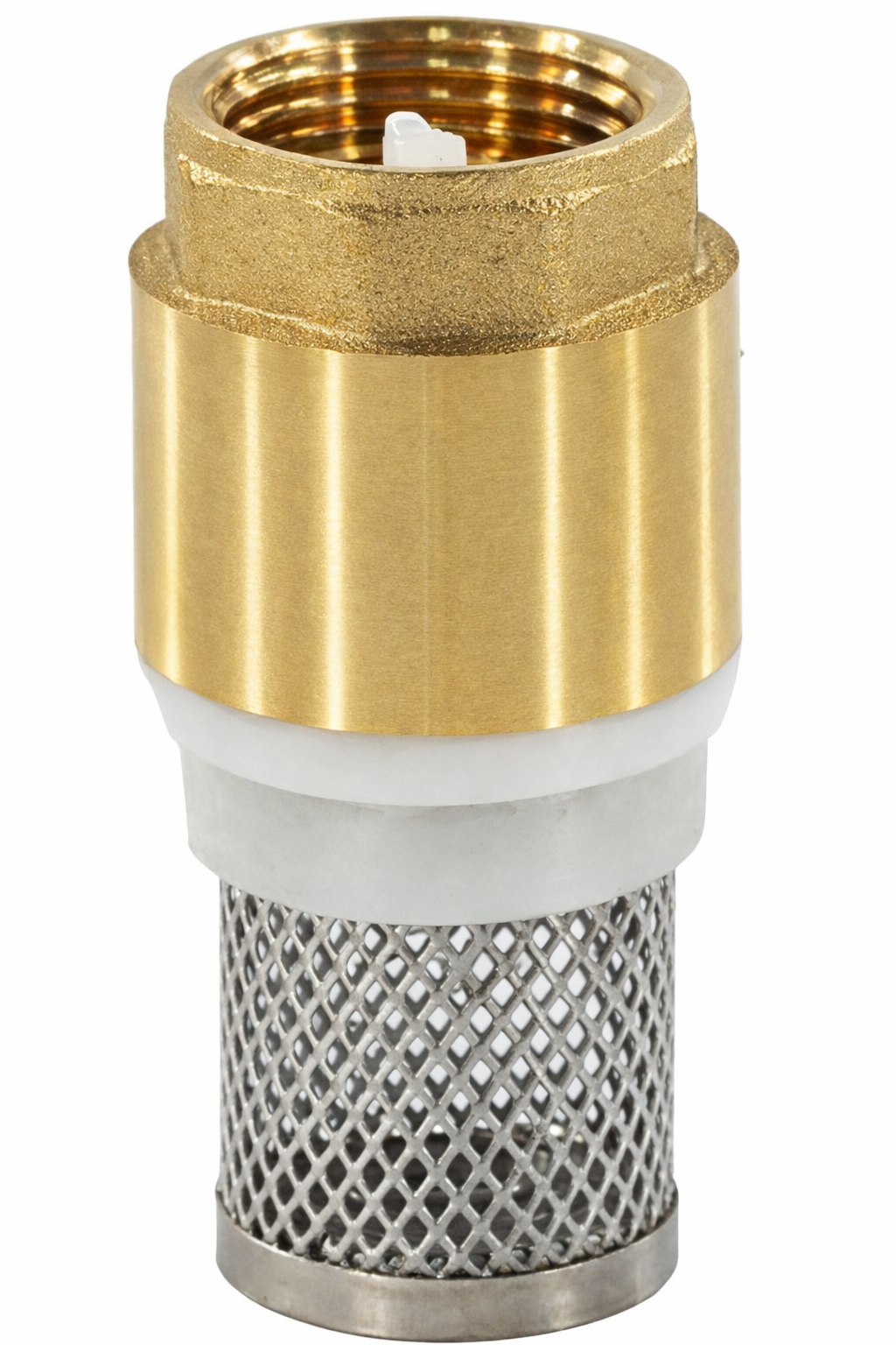 Клапан обратный SantechSystems латунь Ду32 м/м с приемной сеткой купить с доставкой по РФ