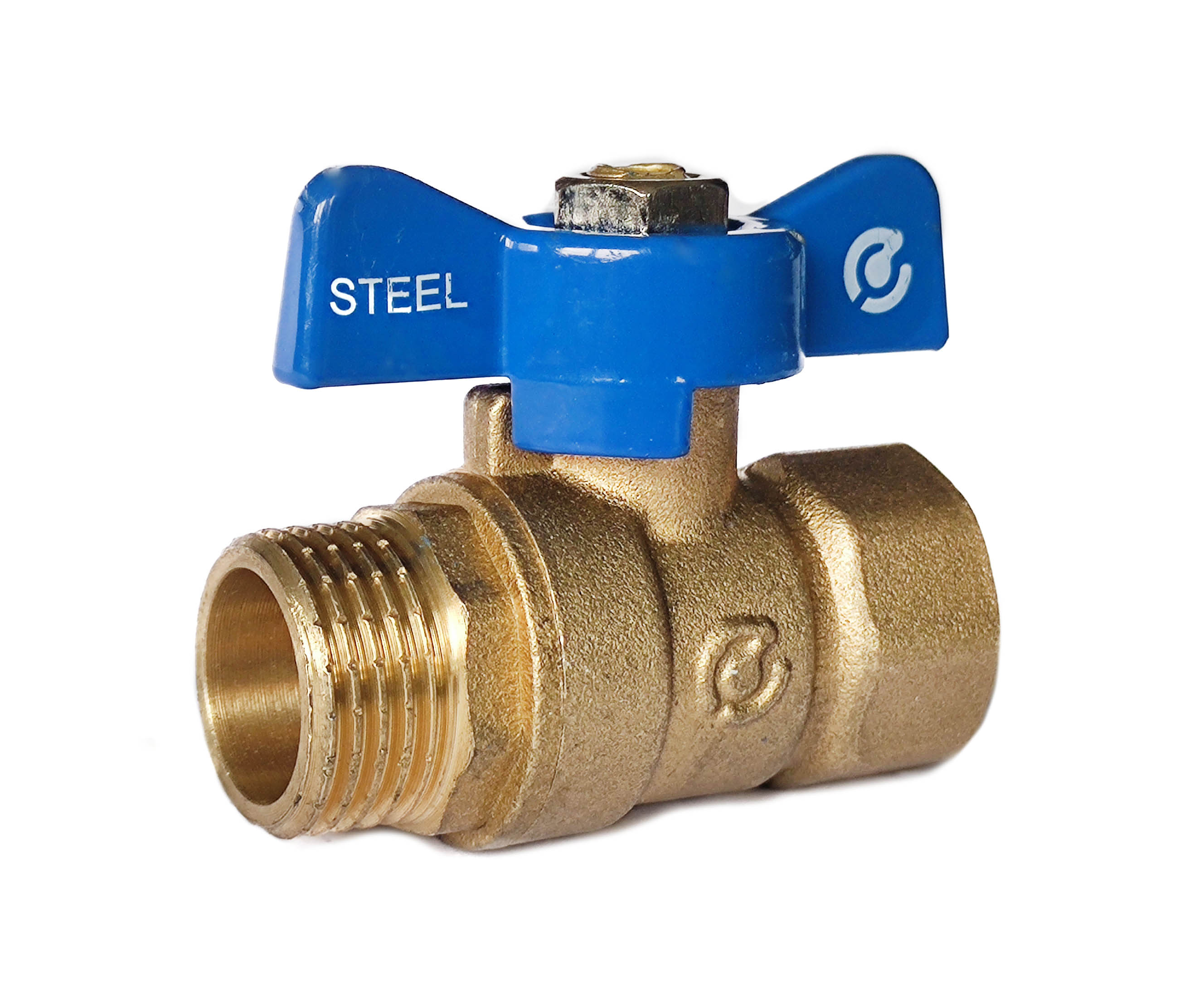 Кран шаровой SANTREK AQUA Steel 1/2" г/ш баб купить с доставкой по РФ