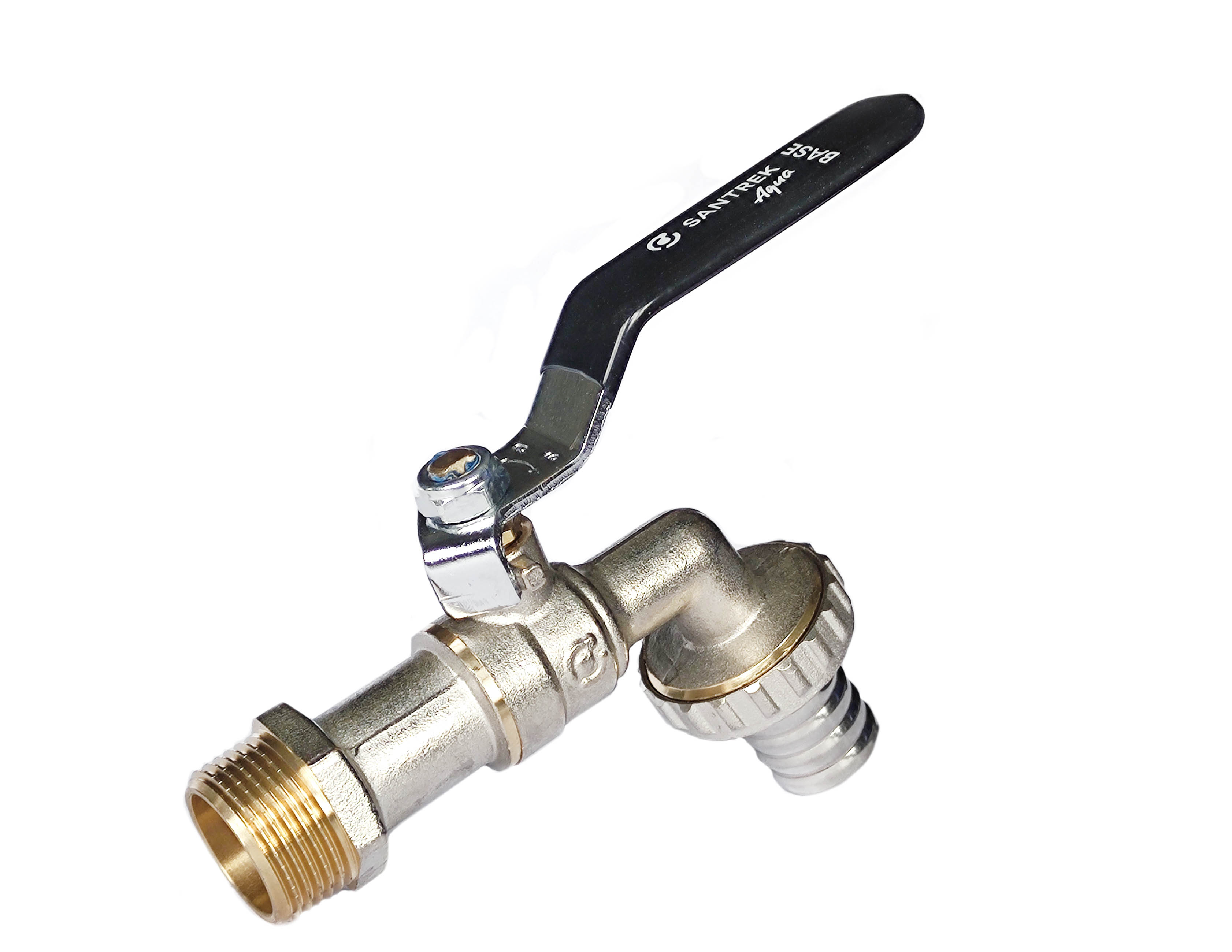 Кран шаровой SANTREK AQUA Base 1/2" с носиком руч PN 15 купить с доставкой по РФ