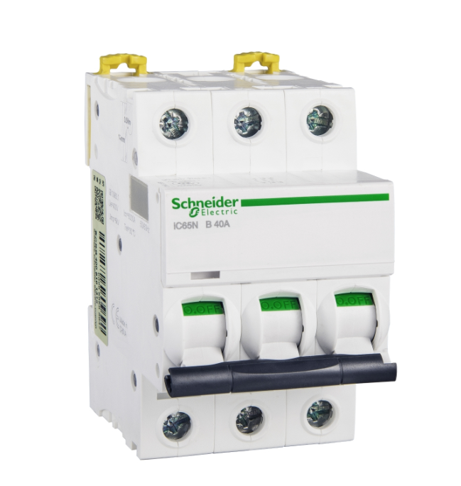 Автоматический выключатель Schneider Electric iC65N 3P 40А 6кА (хар-ка B) купить с доставкой по РФ