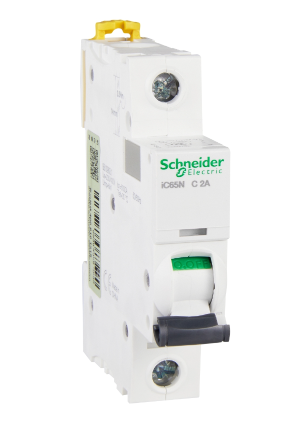 Автоматический выключатель Schneider Electric iC65N 1P 2А 6кА (хар-ка C) купить с доставкой по РФ