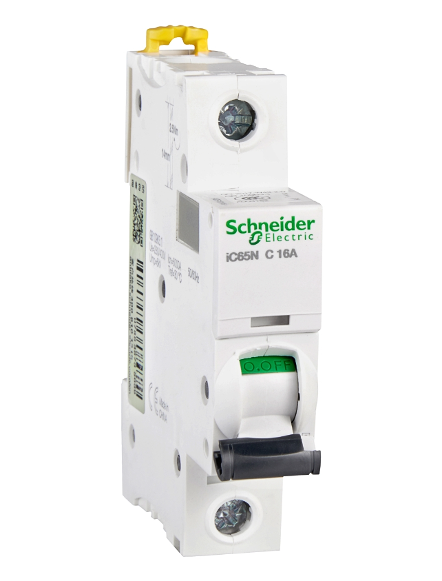 Автоматический выключатель Schneider Electric iC65N 1P 16А 6кА (хар-ка C)  купить с доставкой по РФ