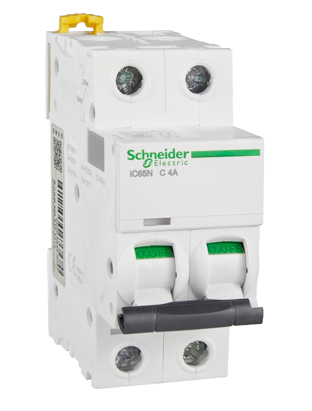 Автоматический выключатель Schneider Electric iC65N 2P 4А 6кА (хар-ка C) купить с доставкой по РФ