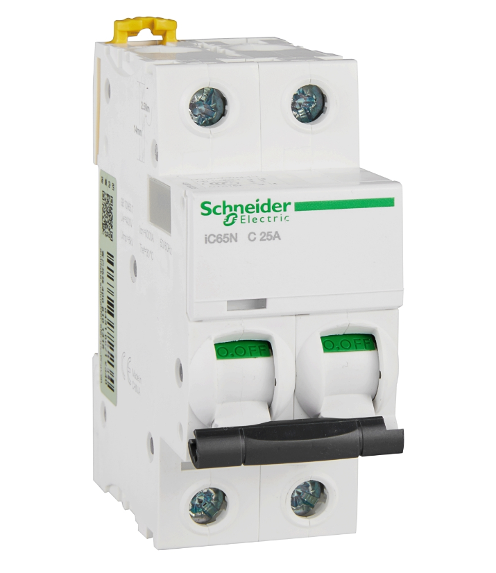 Автоматический выключатель Schneider Electric iC65N 2P 25А 6кА (хар-ка C) купить с доставкой по РФ