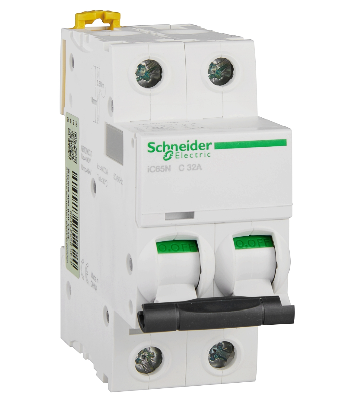 Автоматический выключатель Schneider Electric iC65N 2P 32А 6кА (хар-ка C) купить с доставкой по РФ