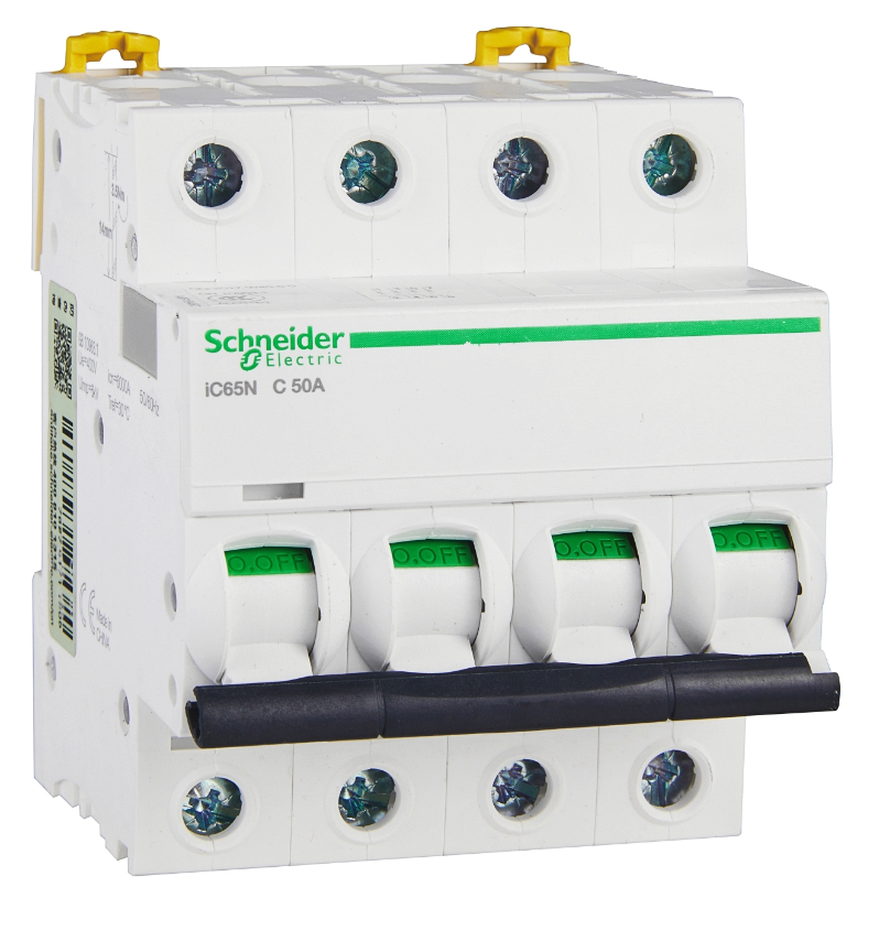 Автоматический выключатель Schneider Electric iC65N 4P 50А 6кА (хар-ка C) купить с доставкой по РФ