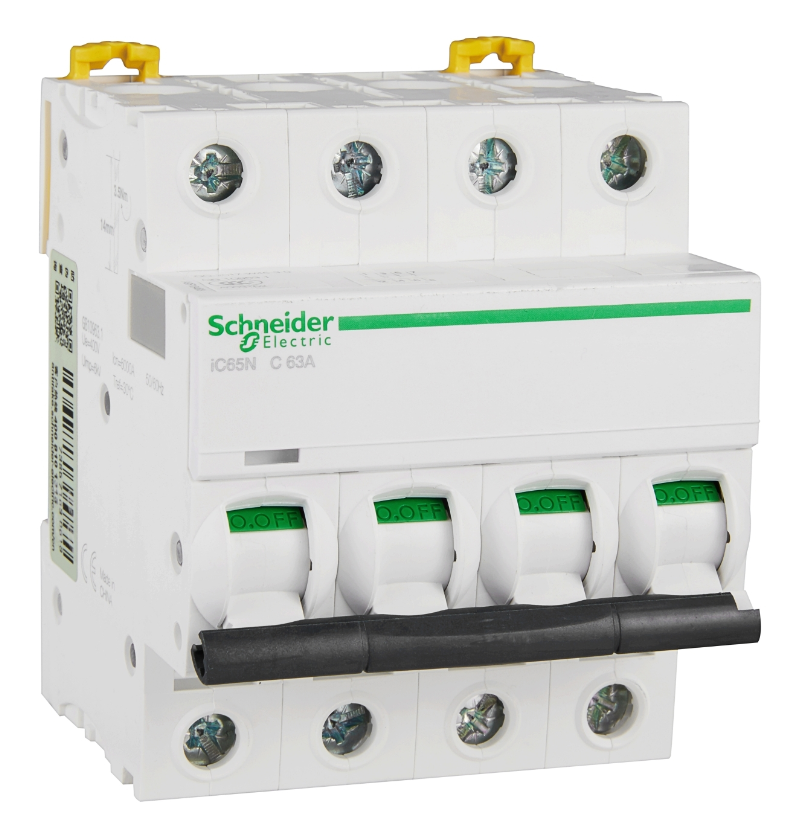 Автоматический выключатель Schneider Electric iC65N 4P 63А 6кА (хар-ка C) купить с доставкой по РФ