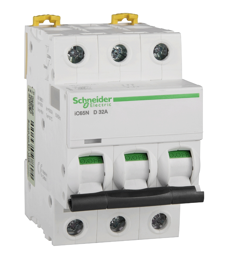 Автоматический выключатель Schneider Electric iC65N 3P 32А 6кА (хар-ка D) купить с доставкой по РФ