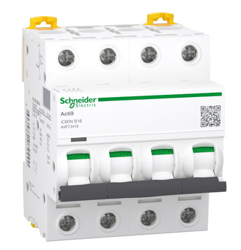 Выключатель автоматический iC60N 4П 16A B Acti9 Schneider Electric