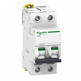 Автоматический выключатель Schneider Electric iC60N 2-полюсный 16А 6кА