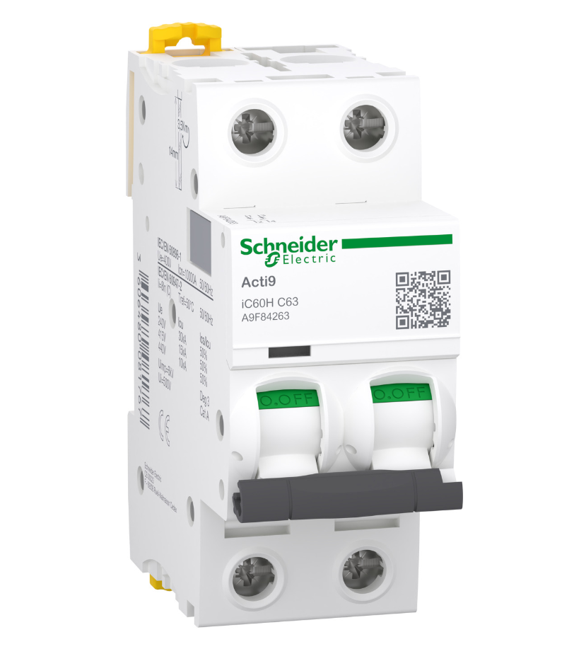 Выключатель автоматический iC60H 2П 63A C