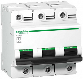 Автоматический выключатель Schneider Electric C120H 3-полюсный 100А  купить с доставкой по РФ