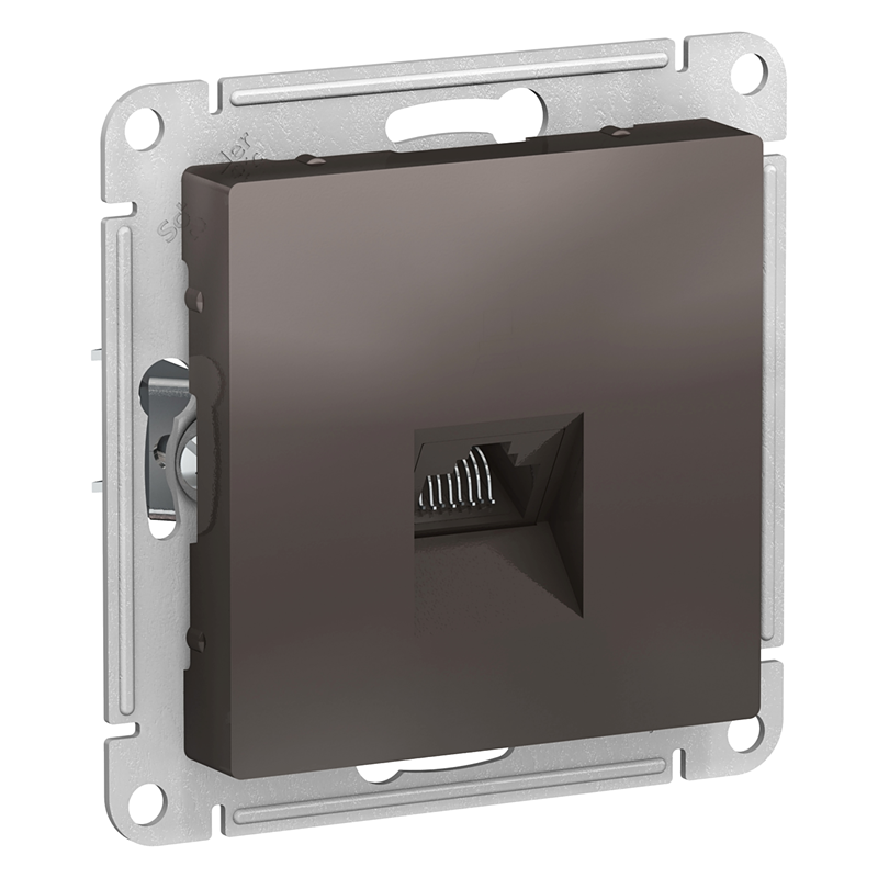 Розетка компьютерная Schneider Electric AtlasDesign RJ45 кат.5е мокко
