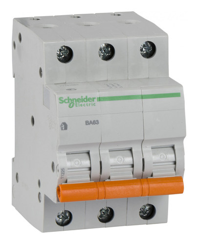 Автоматический выключатель Schneider Electric Домовой 3-полюсный 25А 4.5кА