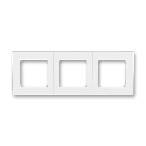 Рамка для розетки и выключателя Schneider Electric Levit 3п бел./ледяной ABB 2CHH015030A6001