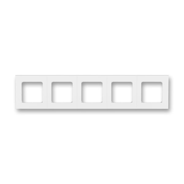 Рамка для розетки и выключателя Schneider Electric Levit 5п бел./ледяной ABB 2CHH015050A6001