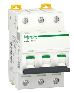 Выключатель автоматический Schneider Electric iC60L 3П 25A C купить с доставкой по РФ