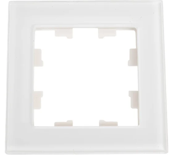 Рамка 1-м AtlasDesign Nature стекло бел. SchE ATN320101
