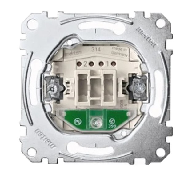 Переключатель Schneider Electric одноклавишный (механизм) контрольный с подсветкой сх.6