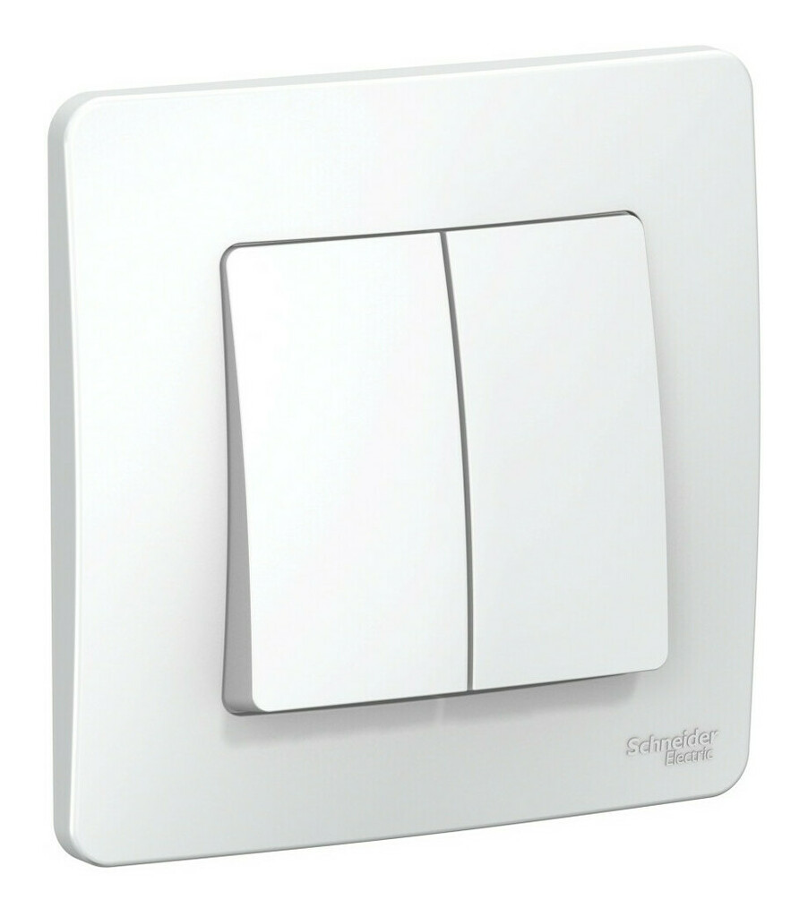 Выключатель Schneider Electric 2-кл. СП Blanca 6А IP20 (сх. 5) 250В бел. SchE BLNVS006501