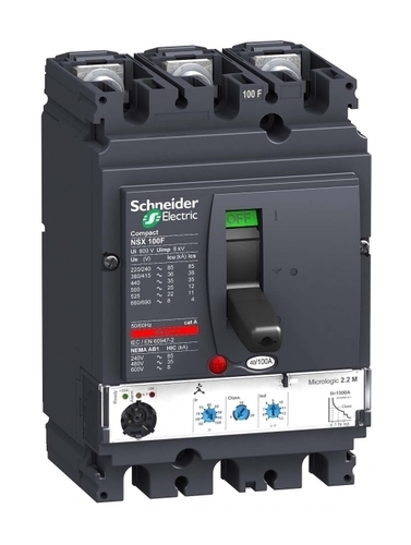 Силовой автомат Schneider Electric Compact NSX 100 Micrologic 2.2 M 36кА 3P 25А купить с доставкой по РФ