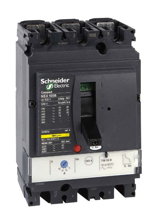 Выключатель автоматический Compact  3П TM25D, NSX100B, Schneider Electric купить с доставкой по РФ