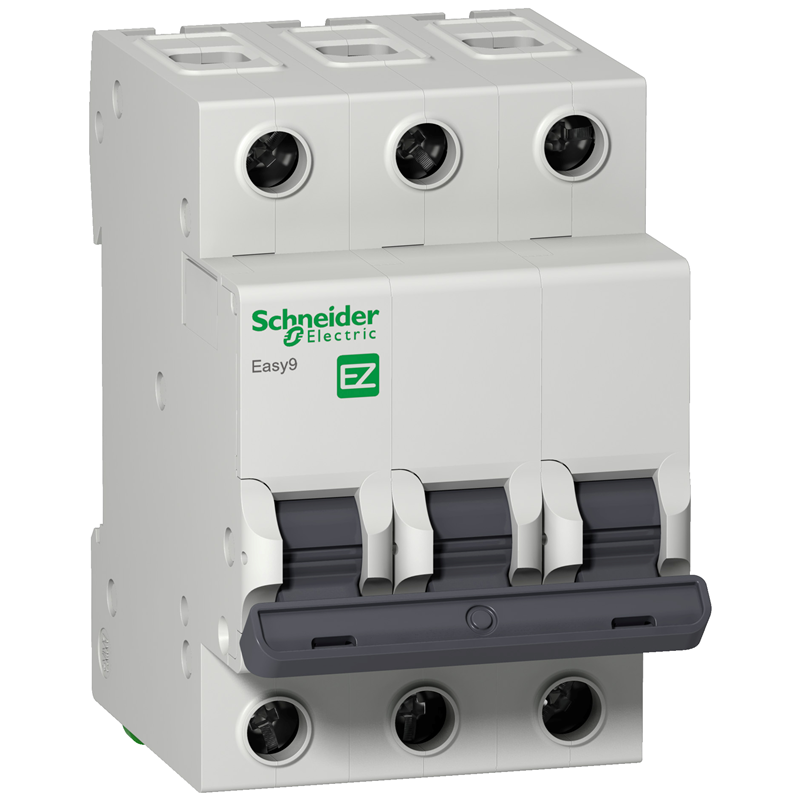 Выключатель автоматический Schneider Electric. Easy9  трехполюсный 10A B4.5кА