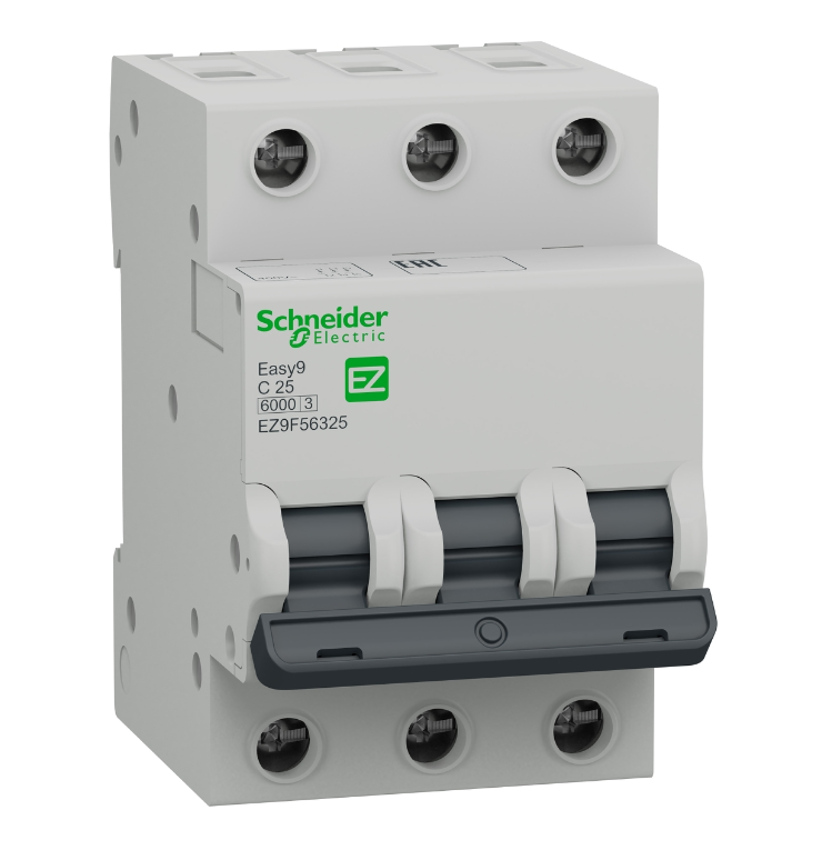 Автоматический выключатель Schneider Electric 3P C 25А 6кА  купить с доставкой по РФ