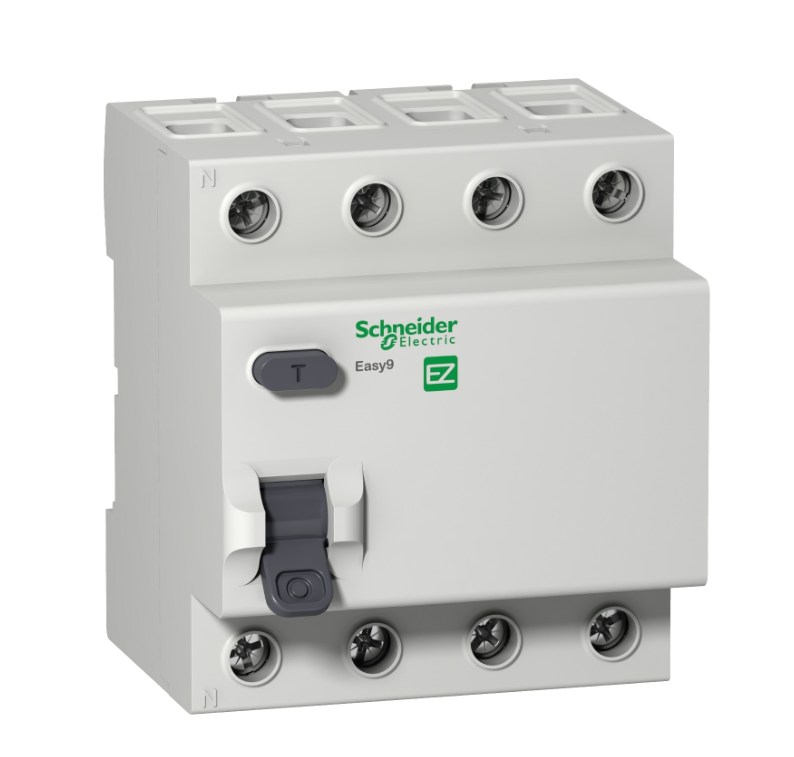 Блок утечки тока Schneider Electric EASY 9 4-полюсный 63A 300mA тип АC (УЗО) купить с доставкой по РФ
