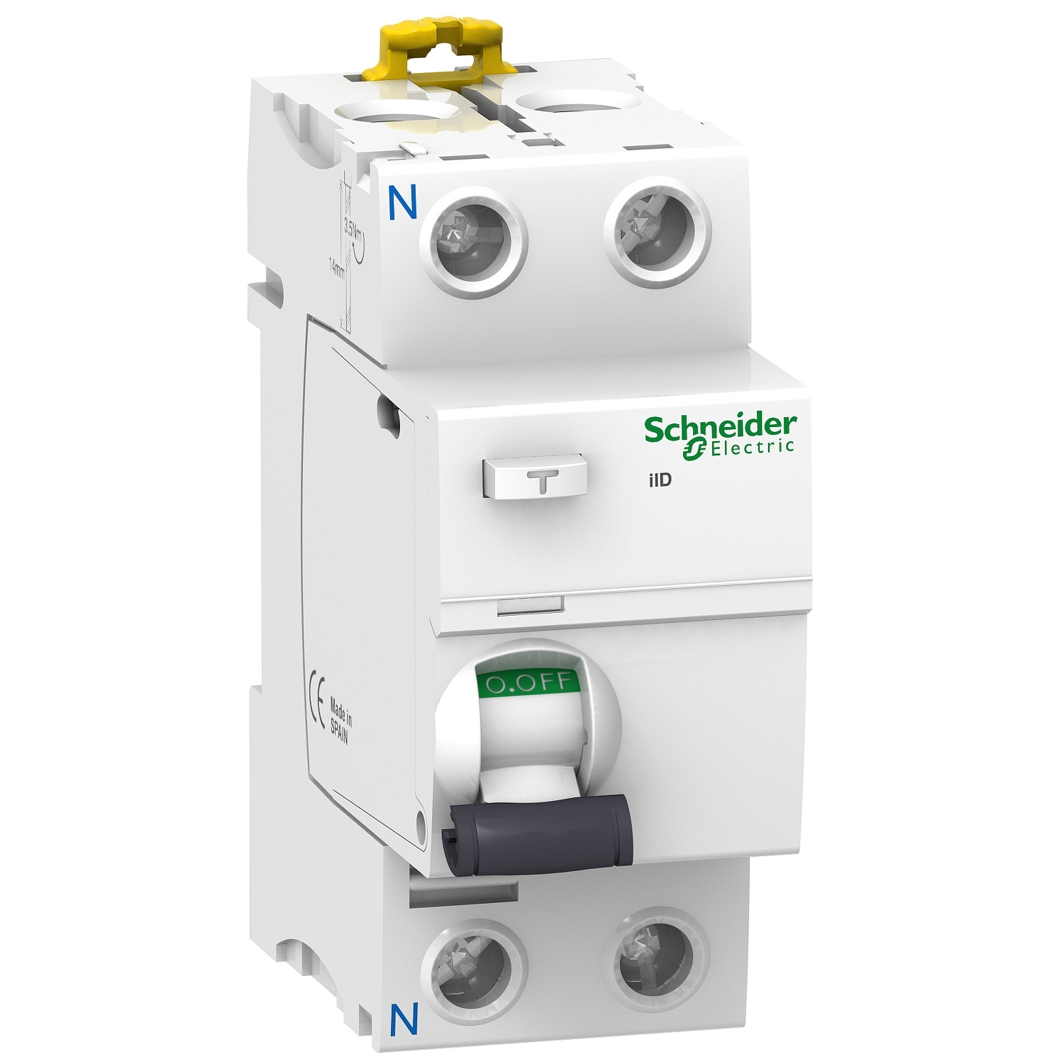 Дифференциалный выключатель нагрева Schneider Electric iID 2Р 40A 30mA A Блок утечки тока, тип А (УЗО) купить с доставкой по РФ