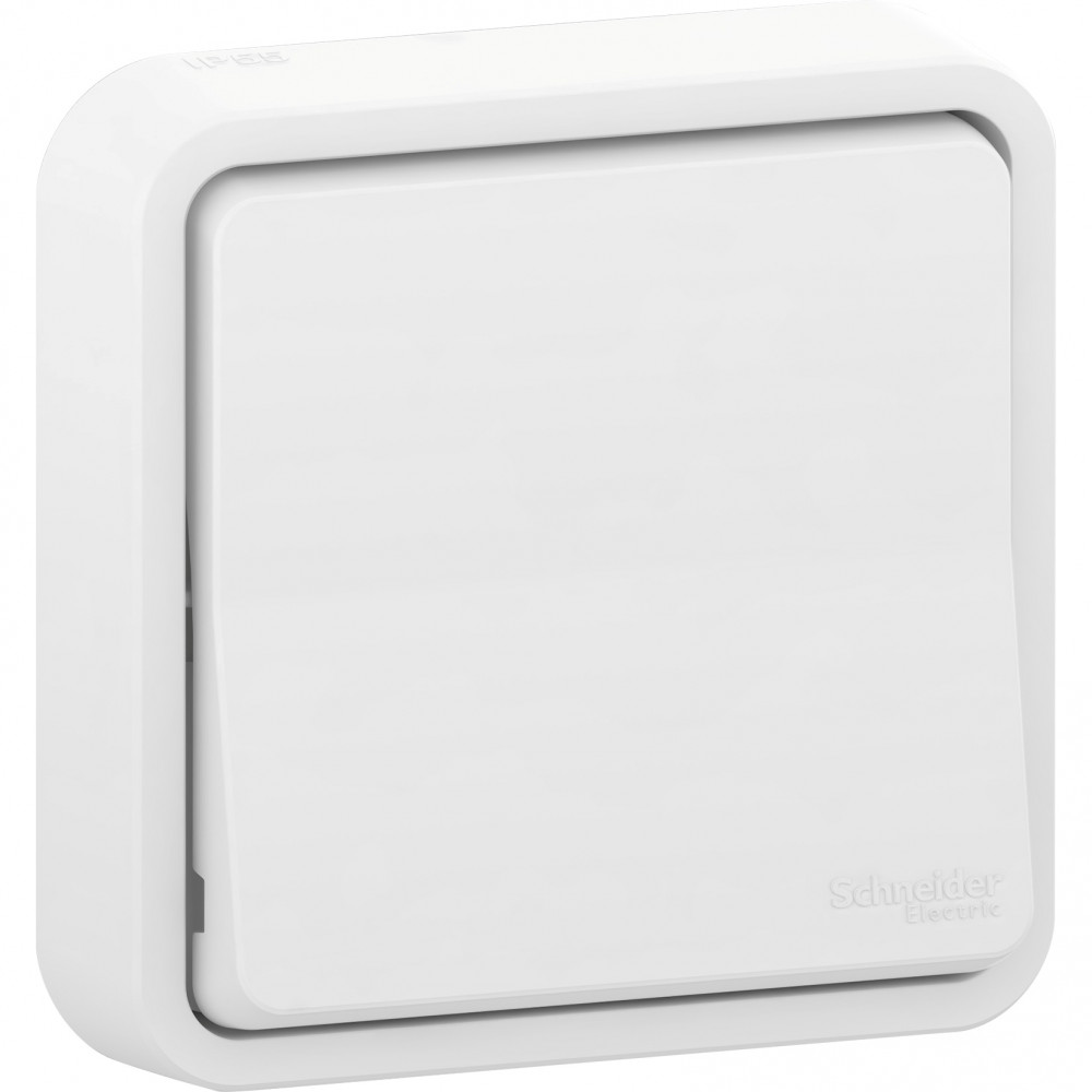 Переключатель Schneider Electric Mureva Styl 1-кл СП 10А IP55 в сборе белый