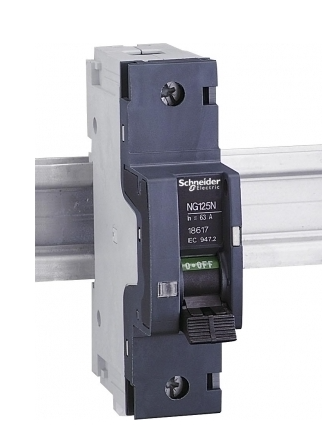 Выключатель автоматический 1-полюсный, 50A, 25kA Schneider Electric NG125N 1Р 50А
