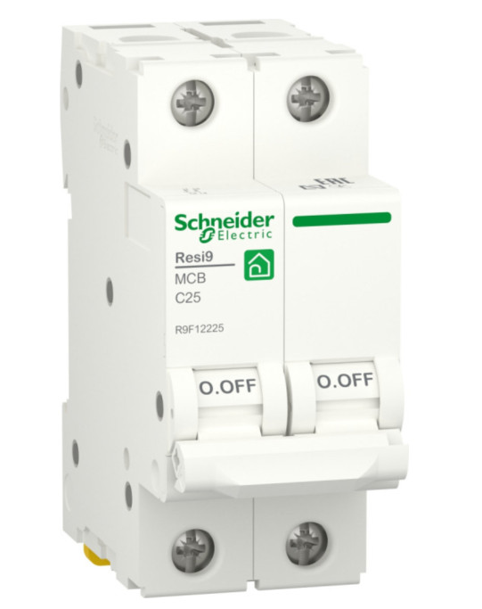 Выключатель автоматический Schneider Electric RESI9 (АВ) С 25А 2P 6000А SchE