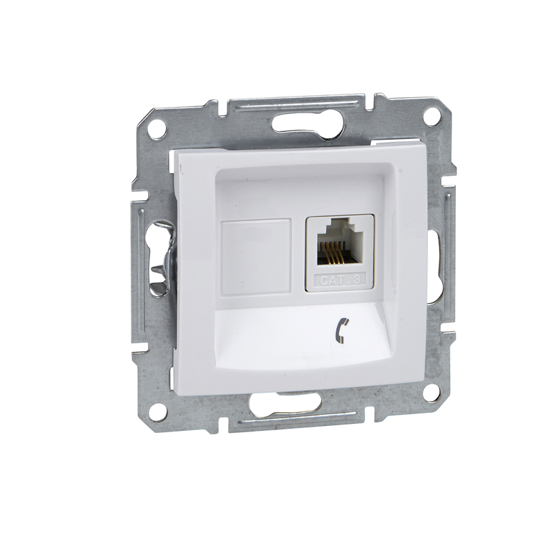 Розетка телефонная Schneider Electric Sedna RJ11 в рамку белая