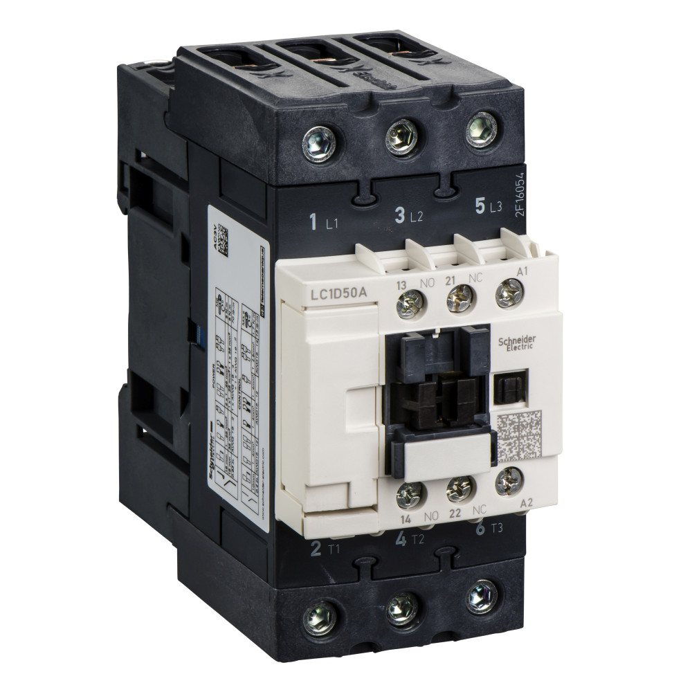 LC1D40AM7C  Контактор 3-х полюсный 40A 3НО 220В AC  Schneider Electric купить с доставкой по РФ