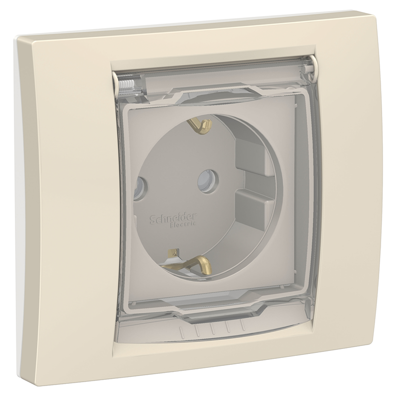 Розетка Schneider Electric UNICA NEW 16А IP44 бежевый
