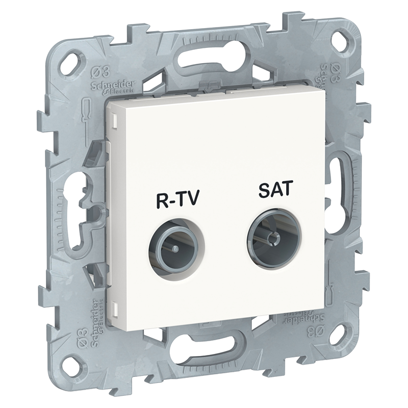 Розетка Schneider Electric UNICA NEW R-TV/SAT одиночная белый