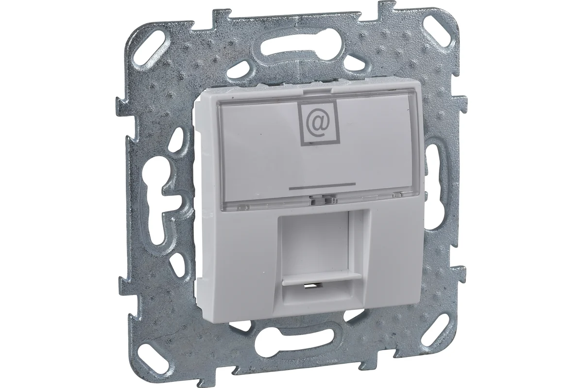 Розетка компьютерная Schneider Electric Unica RJ45, категория 6, белая