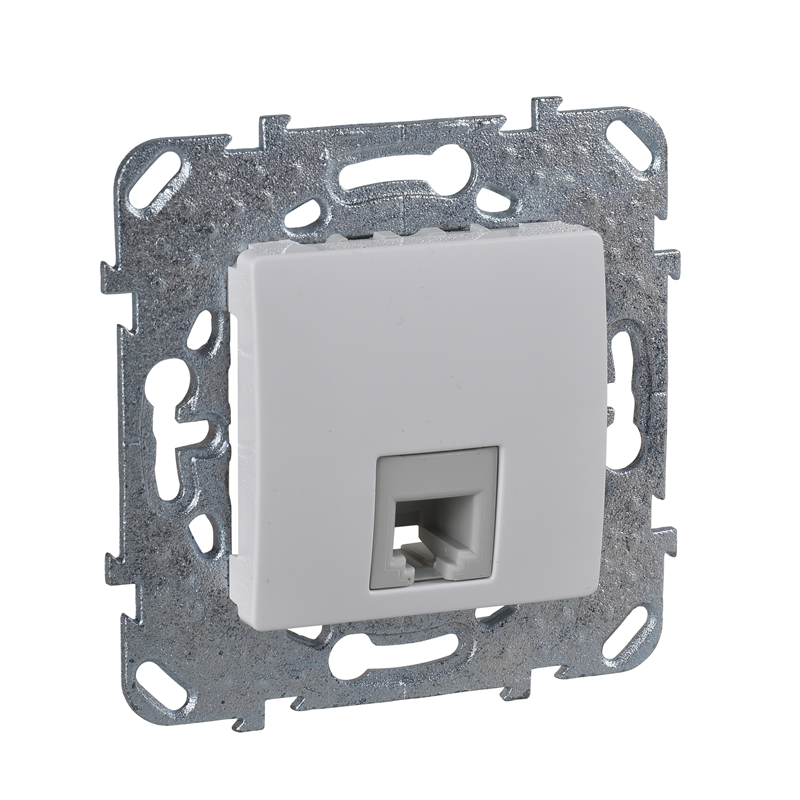 Розетка телефонная Schneider Electric Unica 1xRJ11 белый