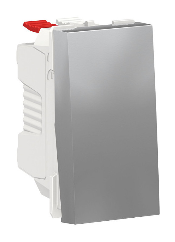 Переключатель Schneider Electric UNICA MODULAR одноклавишный схема 6 10 AX 250 В 1 модуль алюминий