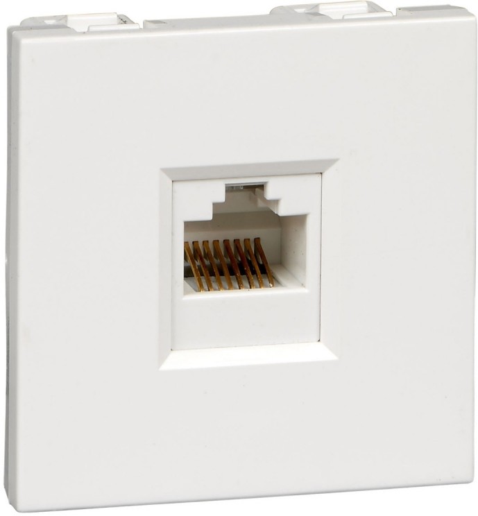 Розетка компьютерная Schneider Electric W45, категория 5E UTP, белый