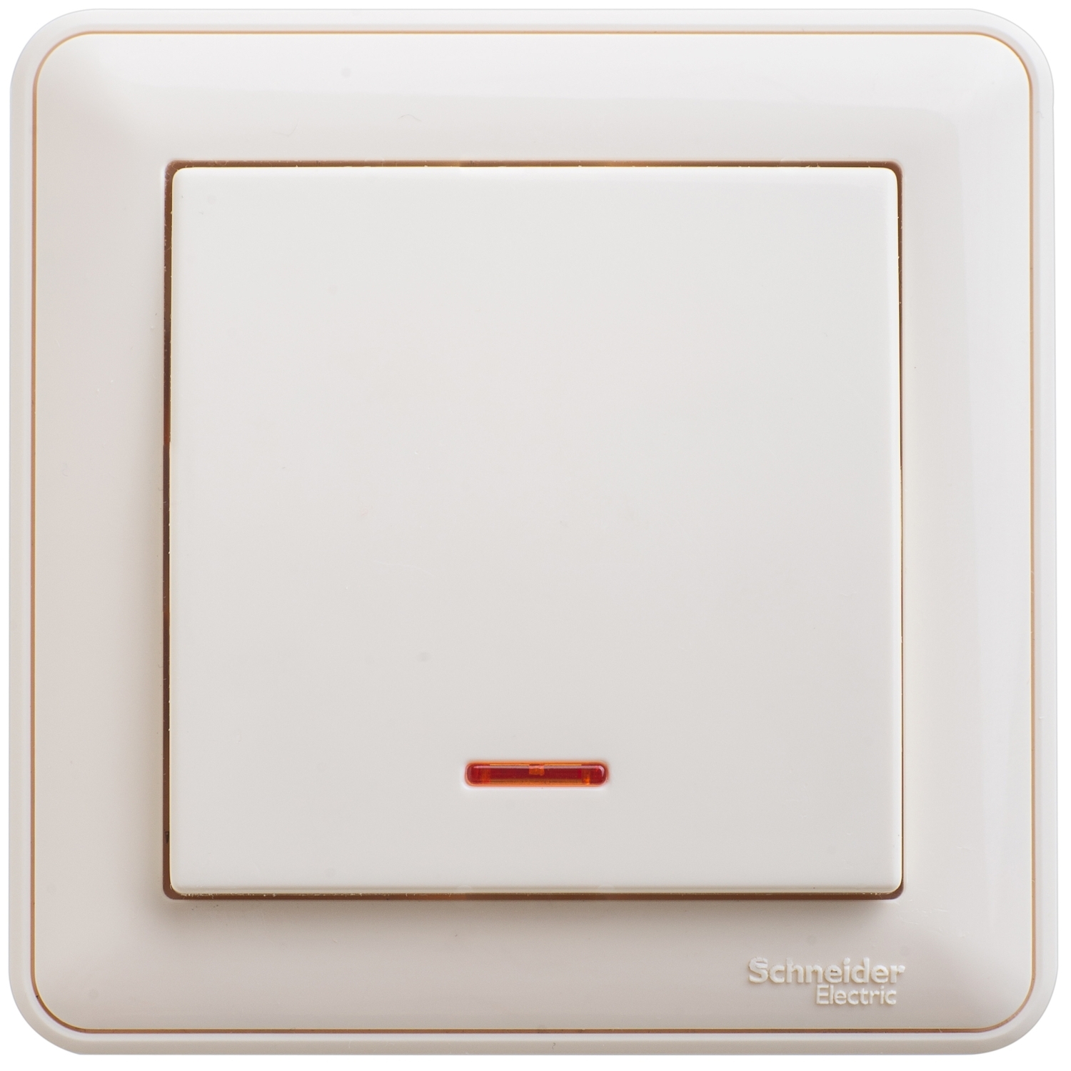 Переключатель Schneider Electric W59 одноклавишный с подсв. 10АХ, в сборе, слоновая кость