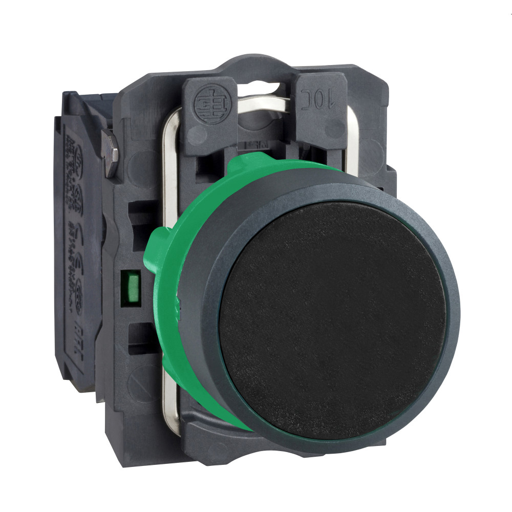 Кнопка с возвратом чёрная 1НО XB5 Schneider Electric