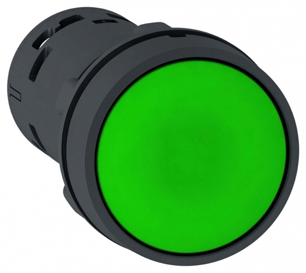 Кнопка Schneider Electric зеленаябез фиксации 1HО XB7NA31