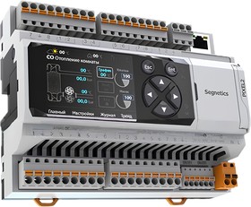 Контроллер Segnetics + HMI 24В 8DI 6RO 4DO 6AI 2AO 2RS485 MTbus
