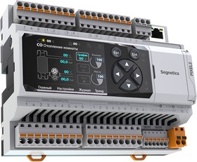 Контроллер Segnetics + HMI 24В 16DI 12RO 2RS485 MTbus
